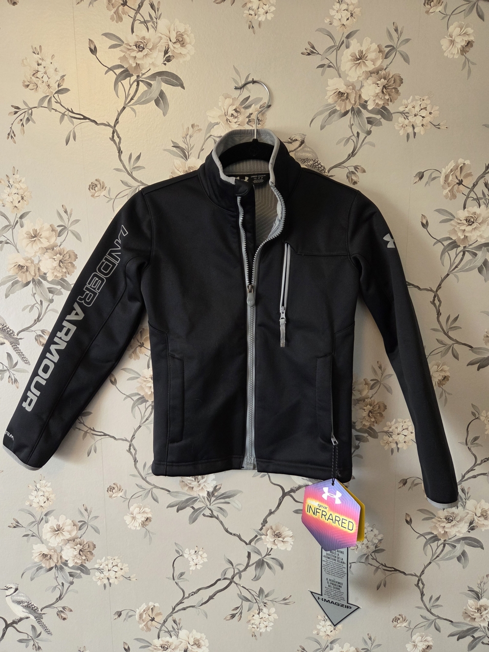 Under Armour Black Kids Waterproof Jacket | Youth Extra Small